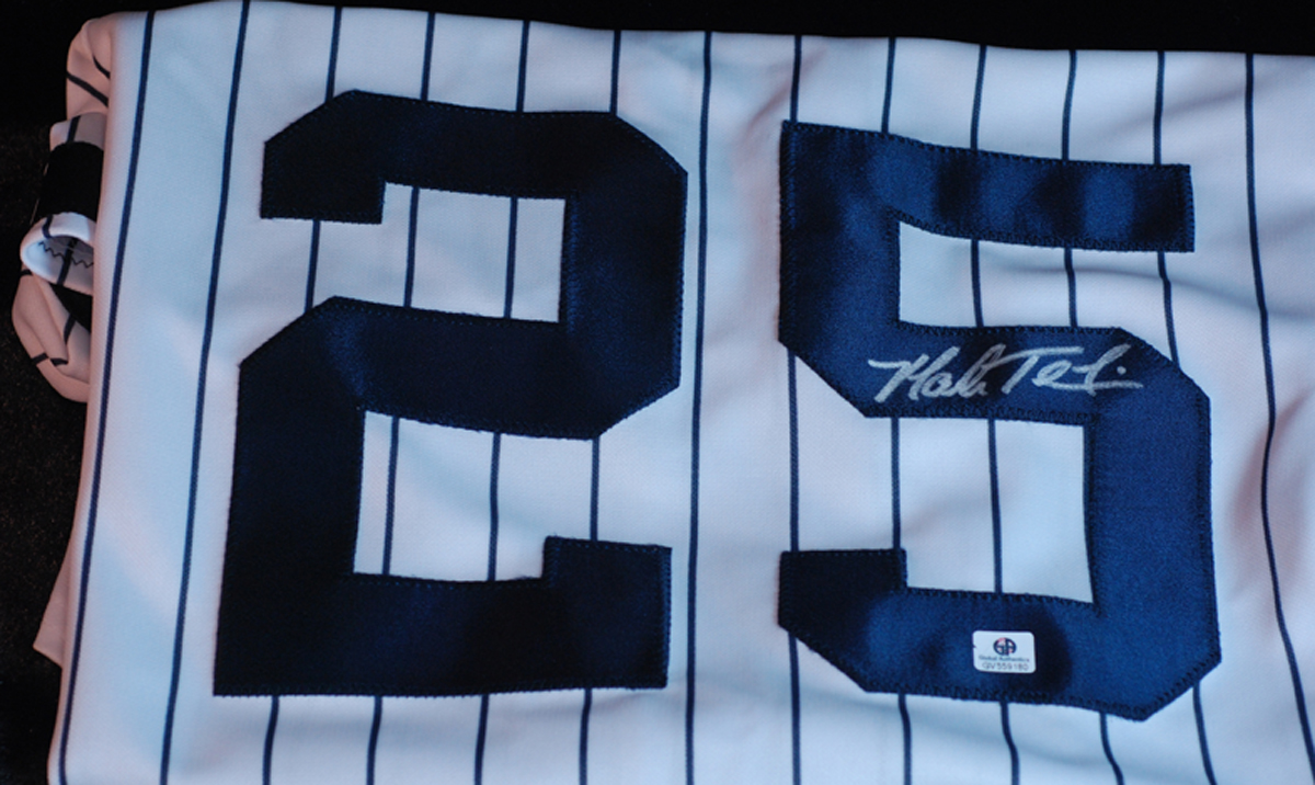 Lot Detail - Mark Teixeira Signed Yankees 2010 Home Jersey with