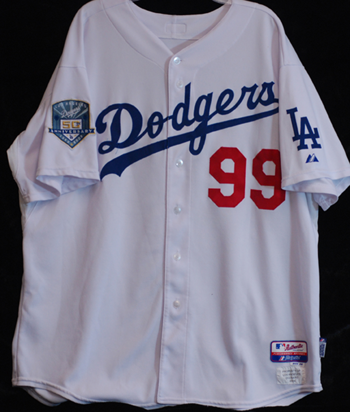 dodgers game used jersey