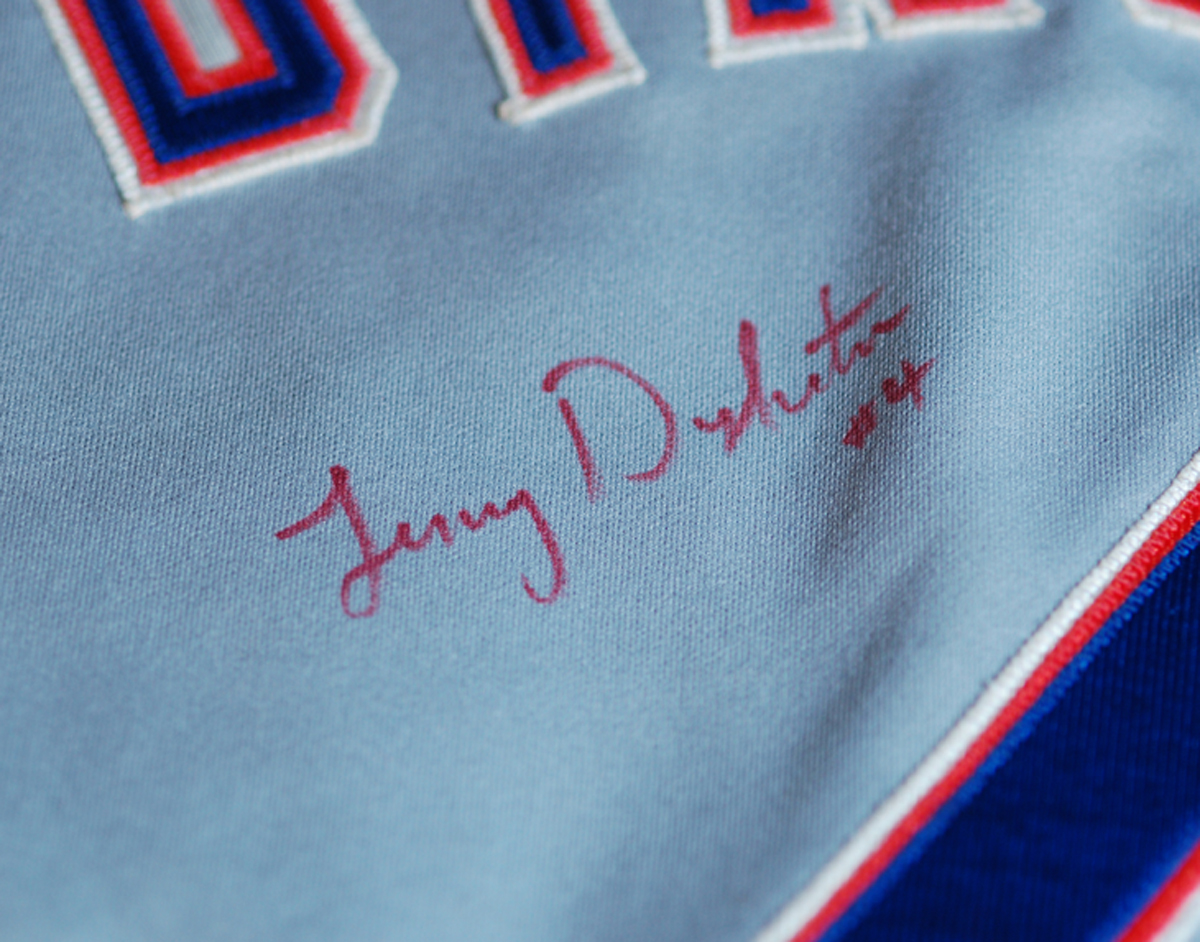 Lot Detail - Lenny Dykstra Signed Game-Used 1988 Mets Away Jersey