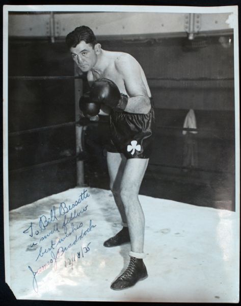 James J. Braddock Signed 8x10 Vintage Photo