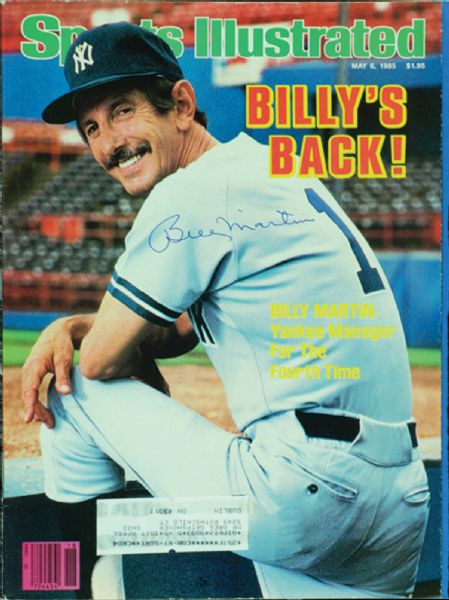 Billy Martin Signed Sports Illustrated