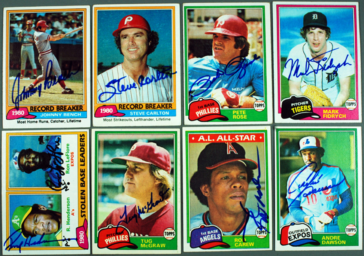 1981 Topps & Topps Traded Johnny Bench