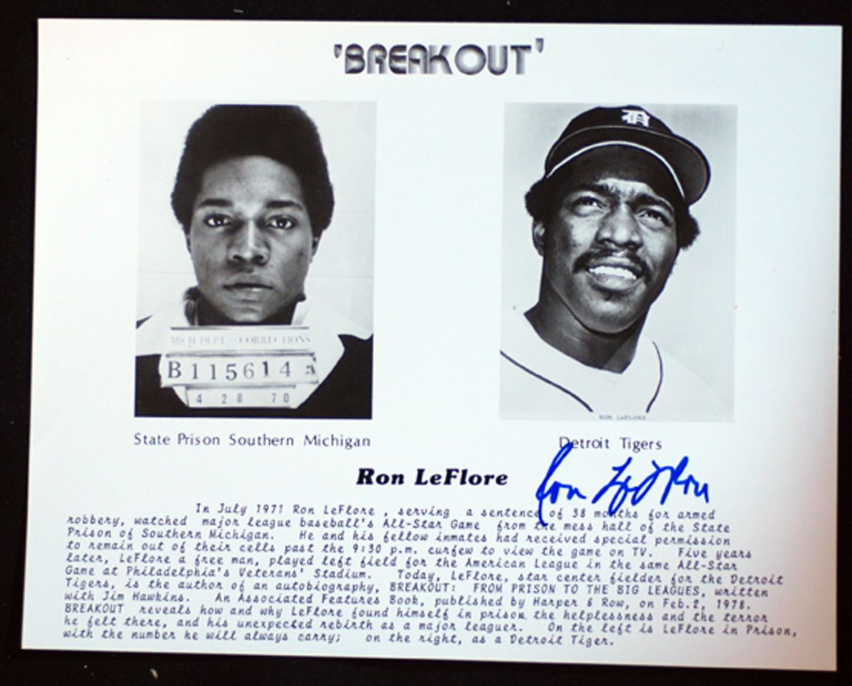 Lot Detail - Mark Fidrych Signed Coloring Book with Ron LeFlore Signed Photo