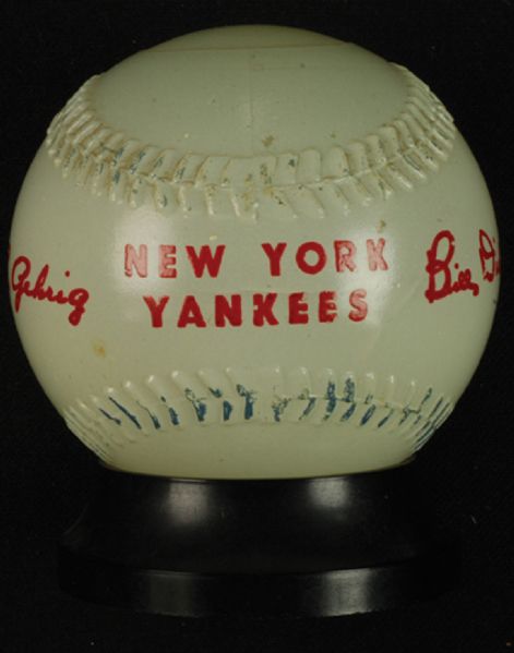 1930s Lou Gehrig & Bill Dickey New York Yankees Souvenir Bank