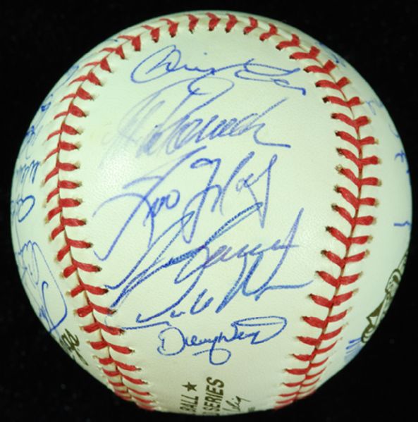 2000 New York Yankees Team-Signed Baseball (32 Signatures)