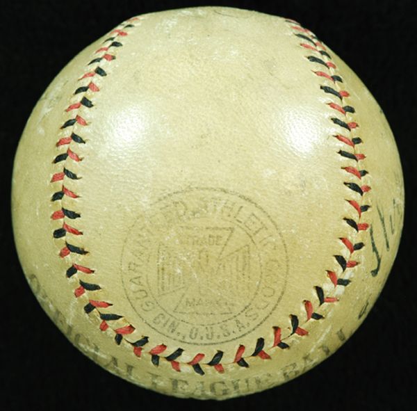 Babe Ruth & Lou Gehrig Dual-Signed Official League Baseball (JSA)