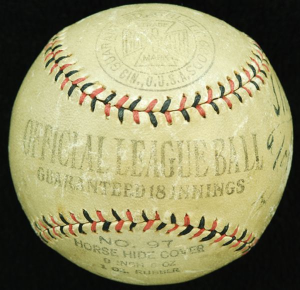 Babe Ruth & Lou Gehrig Dual-Signed Official League Baseball (JSA)