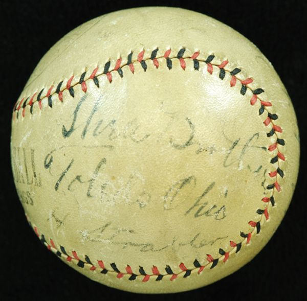 Babe Ruth & Lou Gehrig Dual-Signed Official League Baseball (JSA)