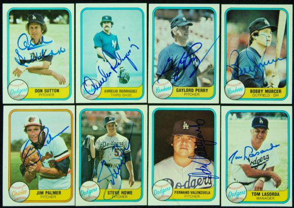 1981 Fleer Baseball Complete Signed Set (660)