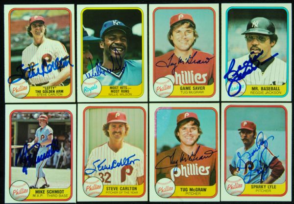 1981 Fleer Baseball Complete Signed Set (660)