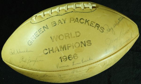 1966 Green Bay Packers Team-Signed Super Bowl I Football (51 Signatures) (PSA/DNA)