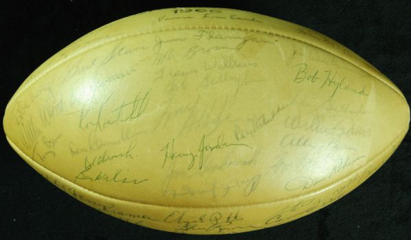 1966 Green Bay Packers Team-Signed Super Bowl I Football (51 Signatures) (PSA/DNA)