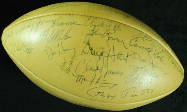 1966 Green Bay Packers Team-Signed Super Bowl I Football (51 Signatures) (PSA/DNA)