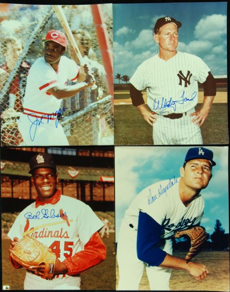 Baseball Signed 8x10 Photos lot of 93 with 22 HOFers