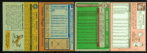 High-grade Vintage Topps HOFers and Stars Lot of (33)