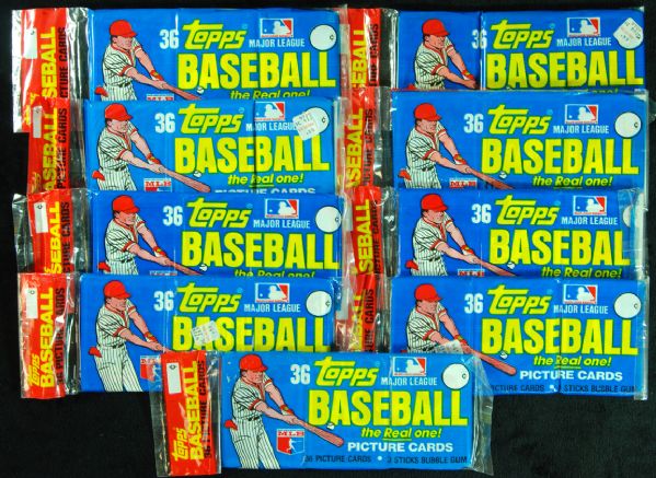 1982 Topps Baseball Rack Packs lot of 9