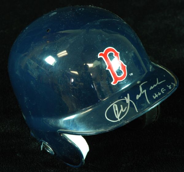 Carl Yastrzemski Signed Red Sox Mini-Helmet