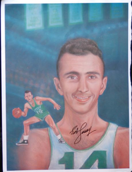Bob Cousy Signed 18x24 Poster lot of 30