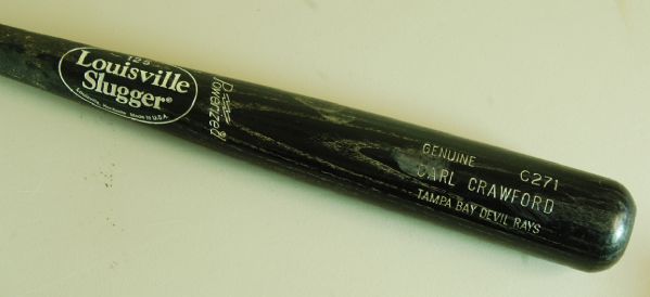 Carl Crawford 2003-05 Game-Used Louisville Slugger Bat