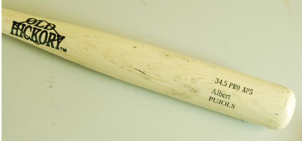Albert Pujols 2003-04 Game-Used Old Hickory Bat (PSA/DNA)