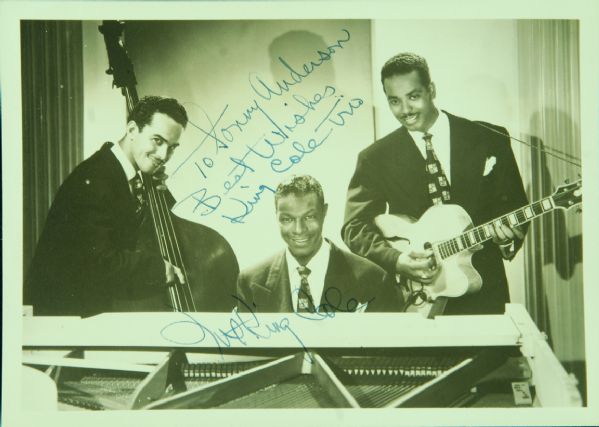 Nat King Cole Signed 5x7 King Cole Trio Photo (PSA/DNA)