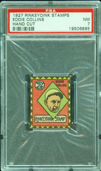 1927 Rinkeydink Stamps Eddie Collins PSA 7 (Pop 1 of 2)