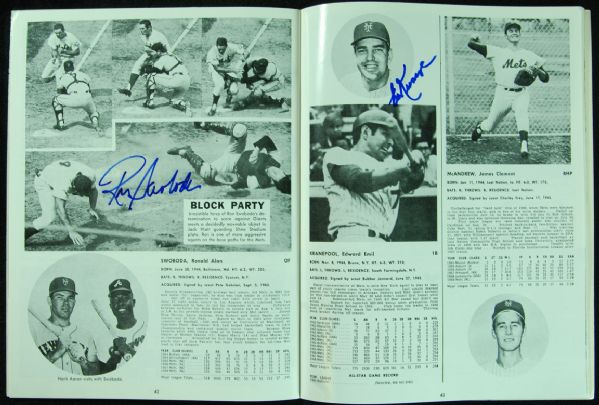 1969 New York Mets Multi-Signed Yearbook (13 Signatures)
