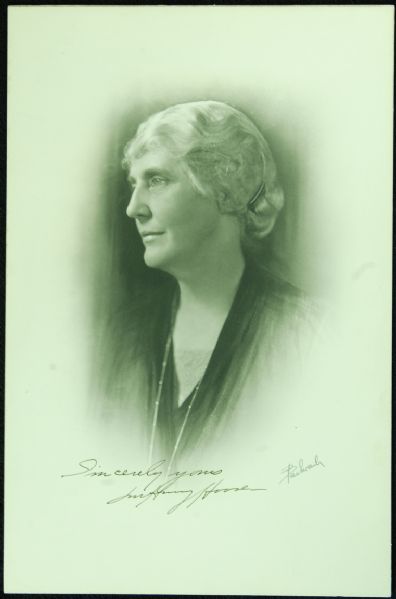 Lou Henry Hoover Signed 8x12 Bachrach Portrait