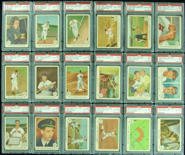 1959 Fleer Ted Williams PSA-Graded 18 with 14 PSA 8s