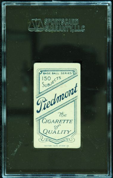 1909-11 T206 Christy Mathewson White Cap (Piedmont) SGC 2 (Good)