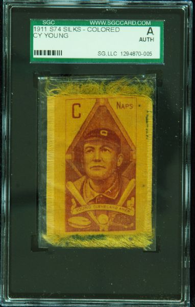 1911 S74 Silks (Colored) Cy Young SGC Authentic