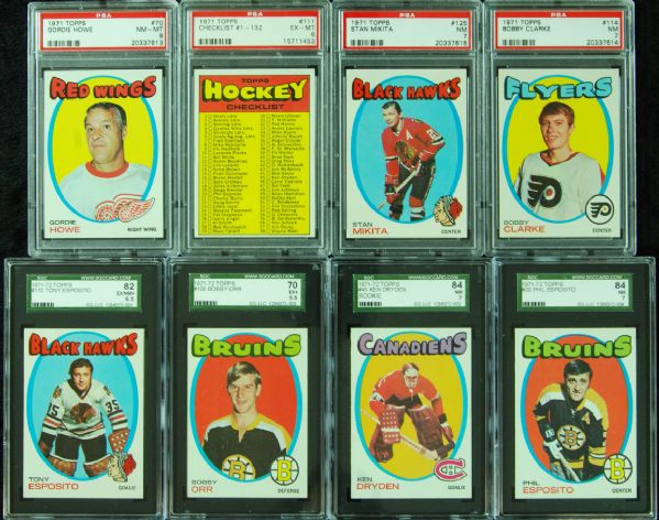 1971-72 Topps Hockey Complete Set (132)