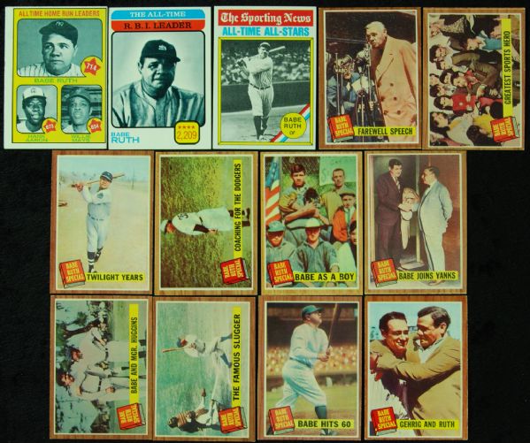 High-Grade Lot of 1962 Topps Babe Ruth Specials (13)