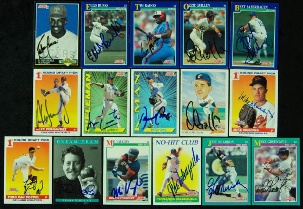 1990 Score Baseball Signed Group of 260