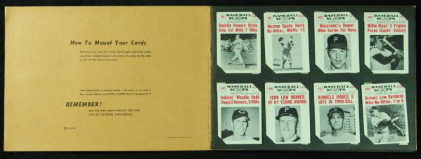 1961 Nu-Card Scoop Complete Set in Rare Album (82)