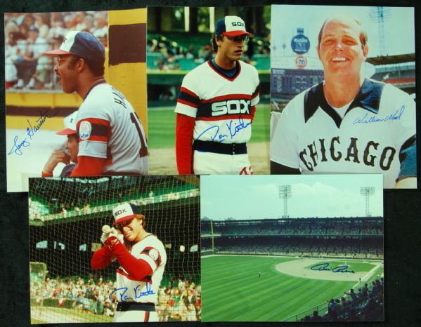 Chicago White Sox Signed 8x10 Photos (10) with Keegan, Wood, Pierce