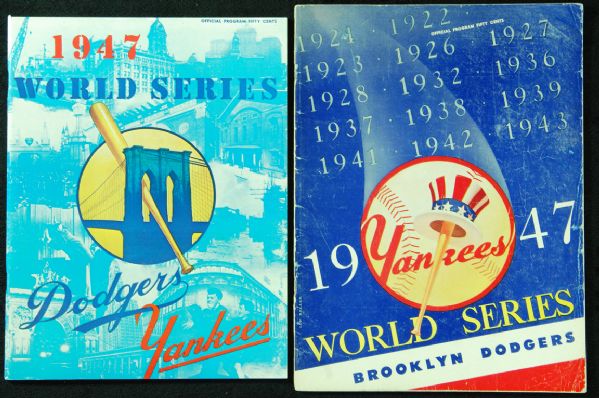 1947 World Series Program - Yankee version (with Dodgers reprint) 