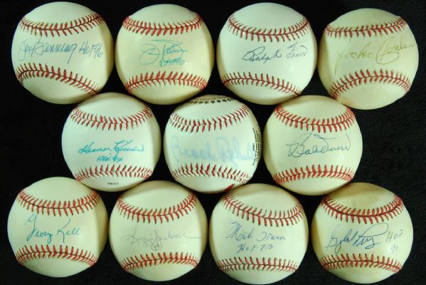 HOFer Single-Signed Baseballs (11) with Jocko Conlan