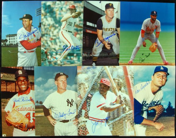Baseball Signed 8x10 Photos lot of 93 with 22 HOFers