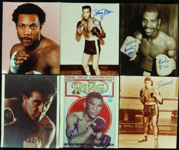 Boxing Signed 8x10 Photos (10) with Cooney, Bob Montgomery