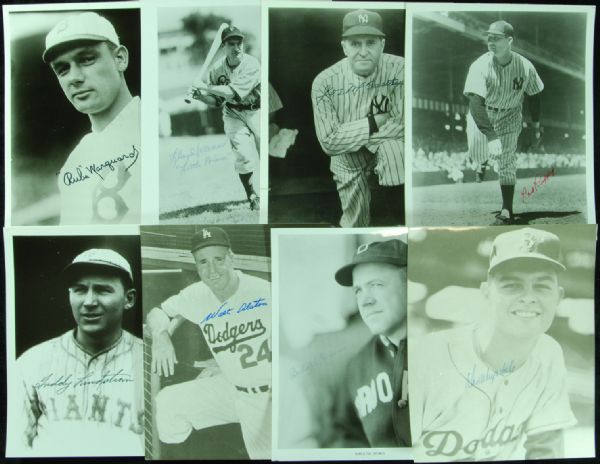 Baseball HOFer Signed 8x10 Group of 23 with Joe McCarthy, Drysdale
