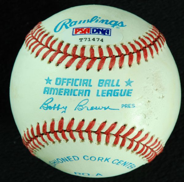Babe Dahlgren Single-Signed OAL Baseball 3/30/89 (PSA/DNA)