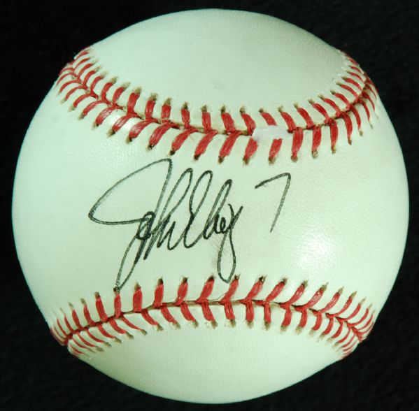 John Elway Single-Signed OML Baseball (PSA/DNA)