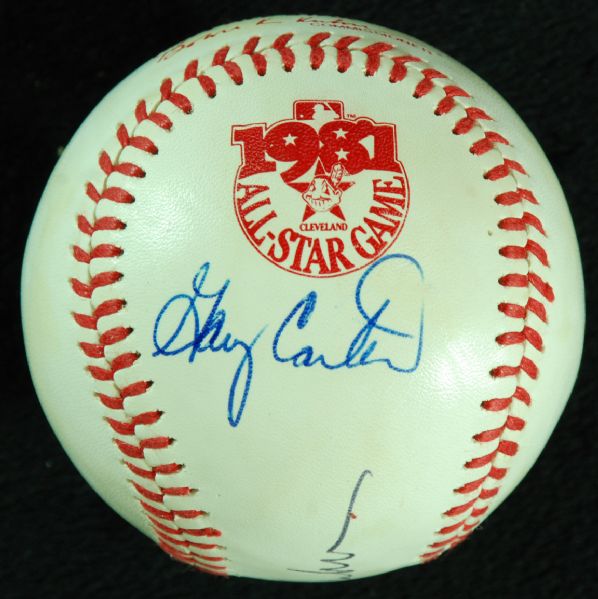 Bowie Kuhn & Gary Carter Signed 1981 All-Star Game Baseball