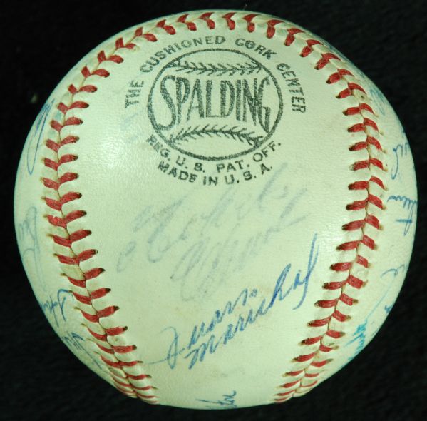 1967 National League All-Star Team-Signed Baseball (23 Signatures) with Clemente