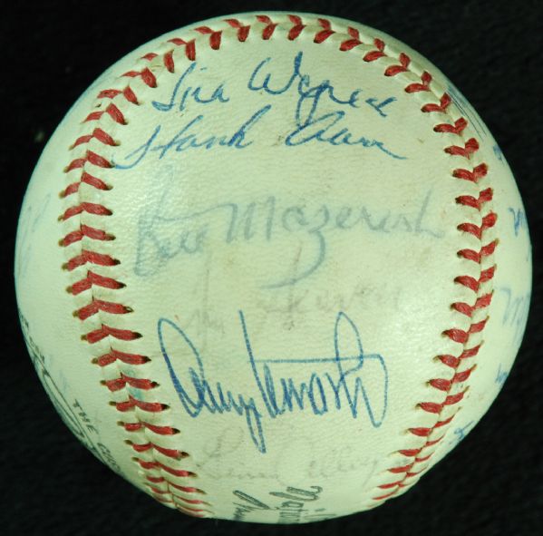 1967 National League All-Star Team-Signed Baseball (23 Signatures) with Clemente