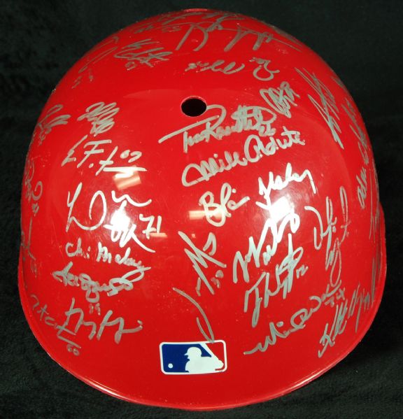 2013 St. Louis Cardinals Team-Signed Helmet (55 Signatures) with Mike Matheny Baseball