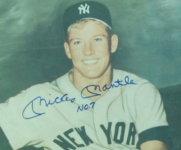 Mickey Mantle Signed The Mighty Mick of '56 Poster