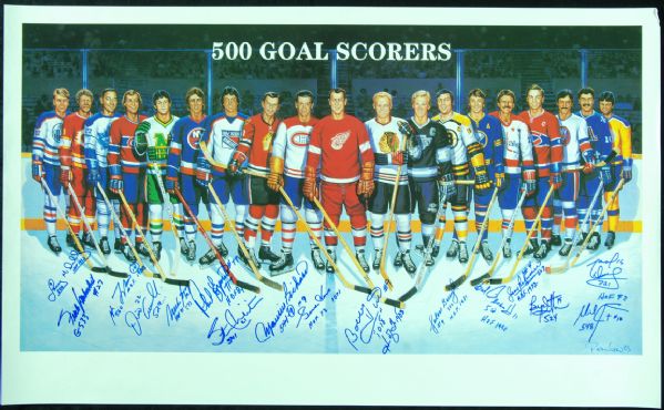 500 Goal Scorers Multi-Signed Poster (16 Signatures)