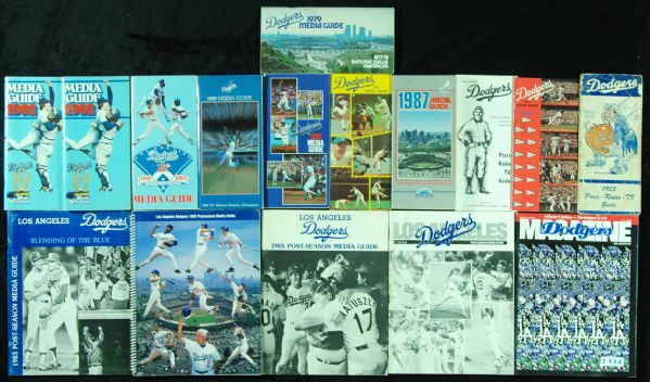 1953-1995 Brooklyn & Los Angeles Dodgers Media Guides (16)